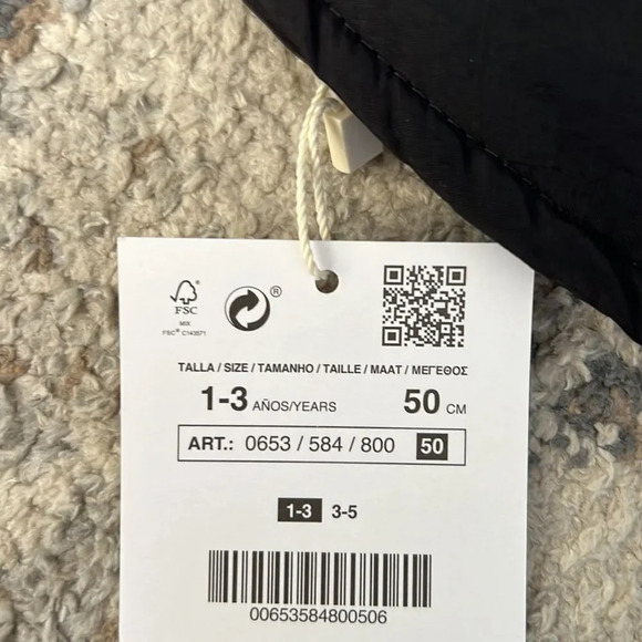 ZARA | Black | PADDED REFLECTIVE BUCKET HAT - Picture 6 of 6